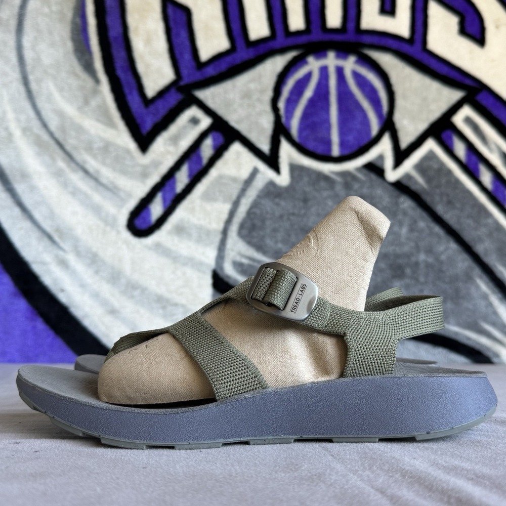Size 11 -  Tread Labs Albion Sandals Mens Shoes Sport Thong Back Strap Blue